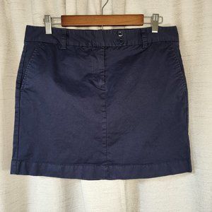 Vinyard Vines Size 12 Womens Nautical Navy Traditional Skirt with Front Pockets